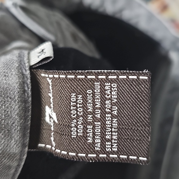 7 For All Mankind Gray Button Jeans Size 34x32 - Picture 4 of 7